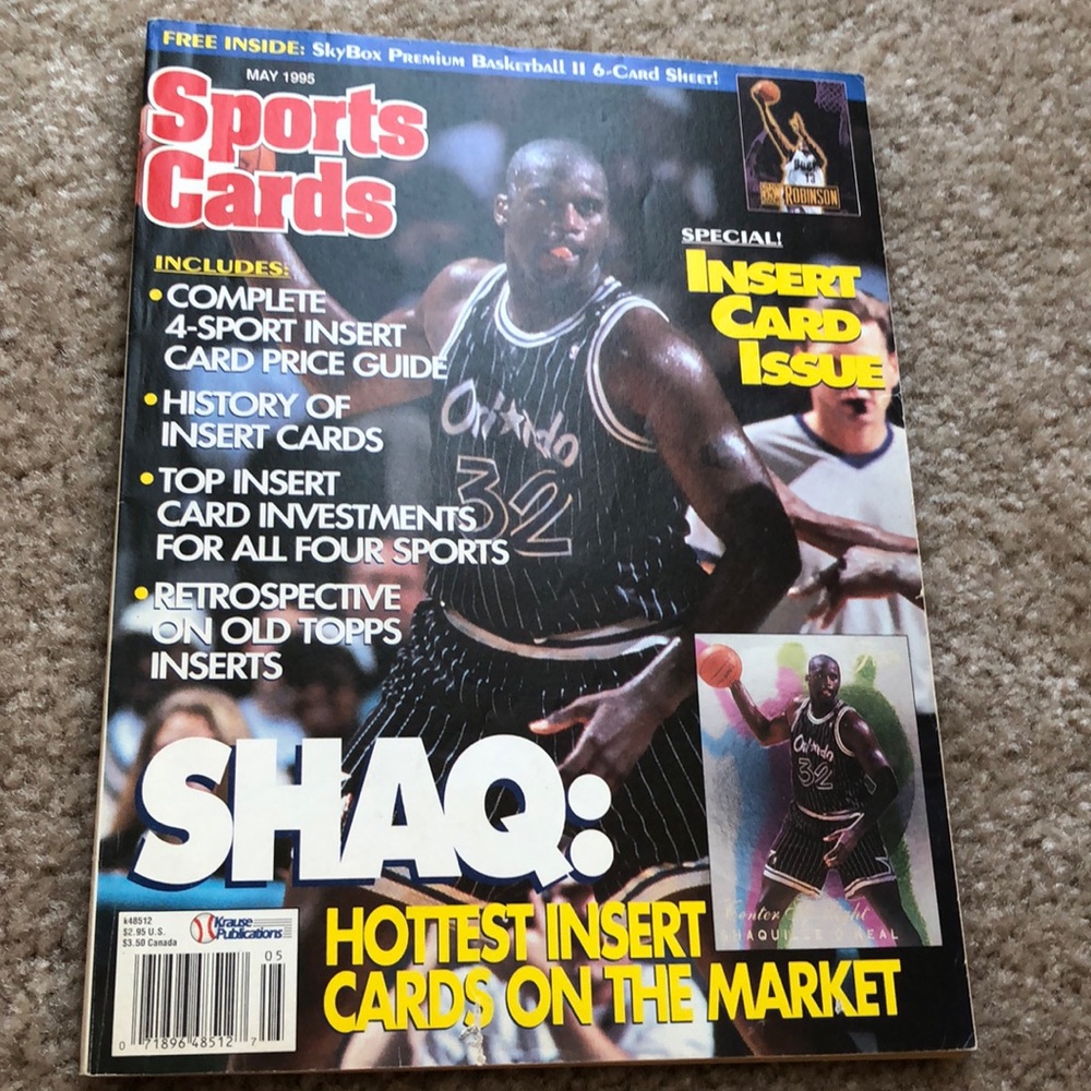 MAY 1995 SPORTS CARDS MAGAZINE W/ SHAQUILLE O'NEAL